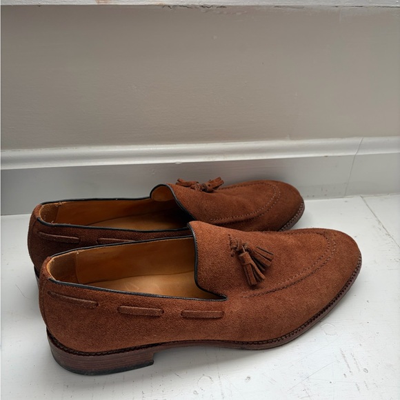 Beckett Simonon Brown Suede Tassel Loafers main image 4